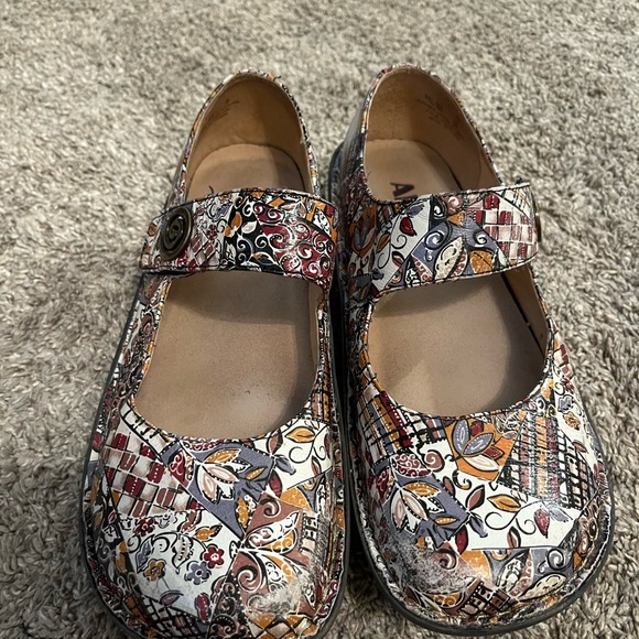 Alegria Multicolor Mary Jane Shoes - Paloma Autumn Swirl 8.5 (39) - Picture 3 of 16